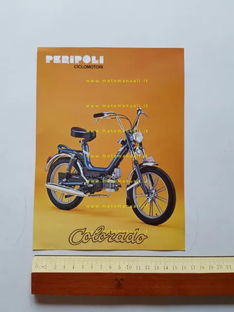 Peripoli Giulietta 50 Colorado depliant italiano anni 70 ciclomotore originale