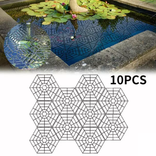 Floating Fish Pond Net Cover For Protection 10X Rings with D6I6 and✨ V1D2