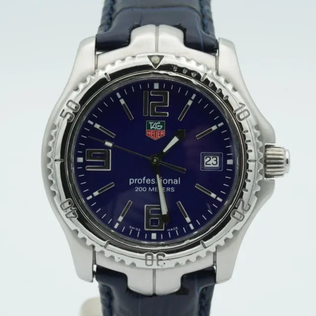 Tag Heuer Professional Link Herren Quarz 42Mm Wt1112 Armbanduhr Blau Th070