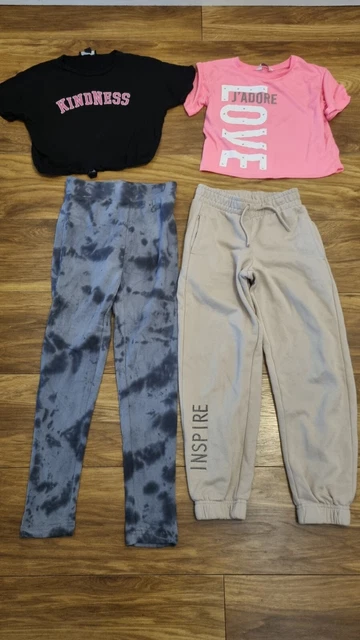 Pacchetto vestiti per ragazze jogger e top. Età 8-9 anni