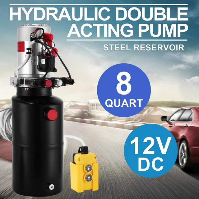 10L Hydraulikaggregat 220V 2200W - Hydraulikpumpe Für Kipper & Anhänger