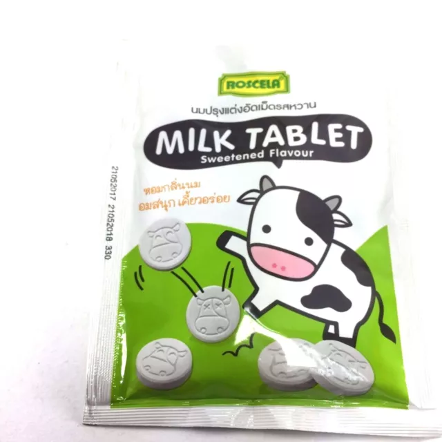 Milk Candy Healthy Chewy Tablet Sweetened Flavour Kids Yummy Roscela 20g x 20pc