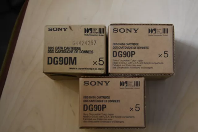 15 x DAT Leerkassette  SONY DG90P - DDS 90m in verschweisster OVP Digital Audio