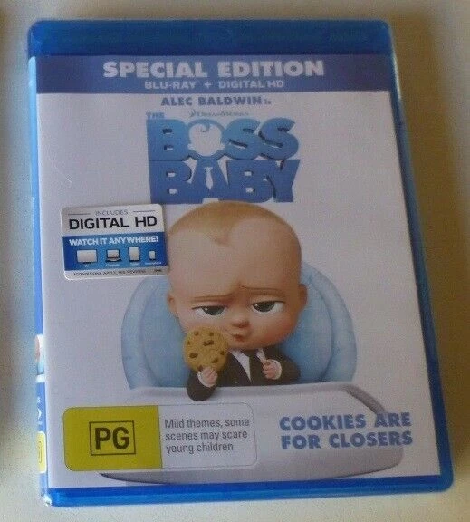 THE BOSS BABY bluray REGION B dreamworks SPECIAL EDITION alec baldwin