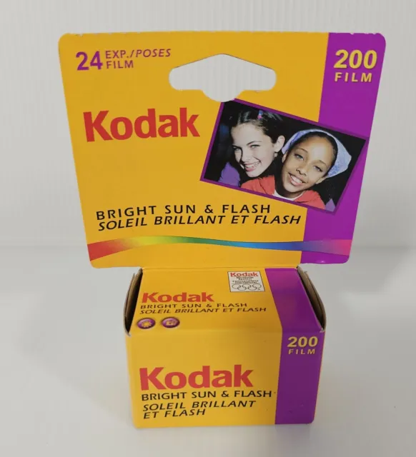 Película Kodak 200 35 mm impresión a color 24 exposición caducada 01/2006