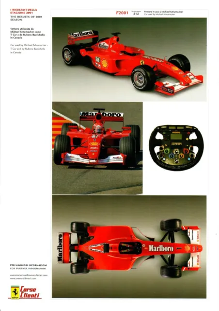 Ferrari Formula 1 F2001 R. Barrichello M. Schumacher 2001 Corse Clienti - 684