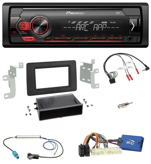 Pioneer DAB 1DIN MP3 Lenkrad USB Autoradio für Renault Master ab 2019