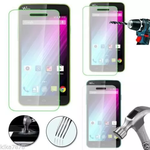 Pour WIKO - VITRE DE PROTECTION EN VERRE TREMPÉ FILM ECRAN RAINBOW/LENNY/FEVER