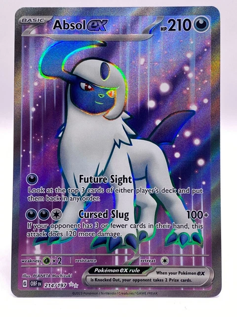 Absol Ex  214/197 - Obsidian Flames Ultra Rare Full Art Pokemon TCG - NM