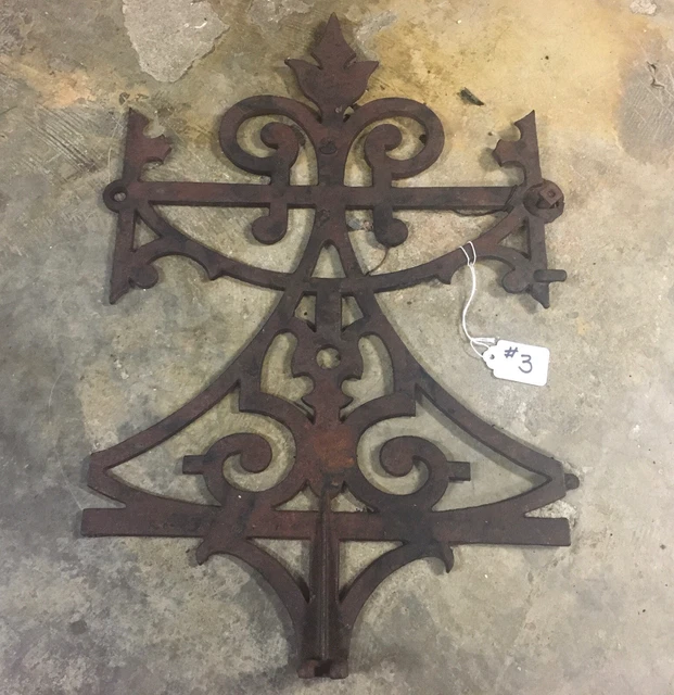 antique architectural Gingerbread salvage cast iron Rare Beautiful