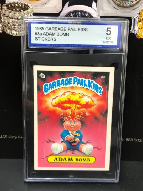 1985 Topps Garbage Pail Kids Glossy #8a Adam Bomb ISA 5
