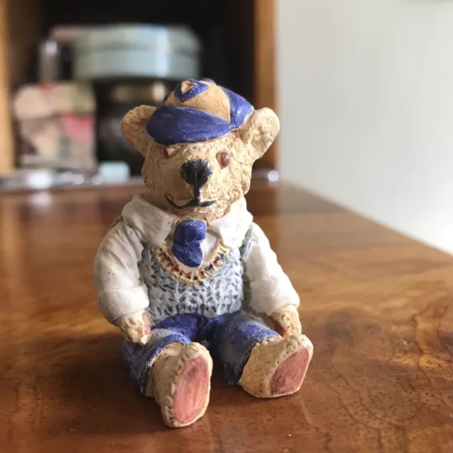peter Jager 1992 Morris Minor  Hand painted  ceramic bear