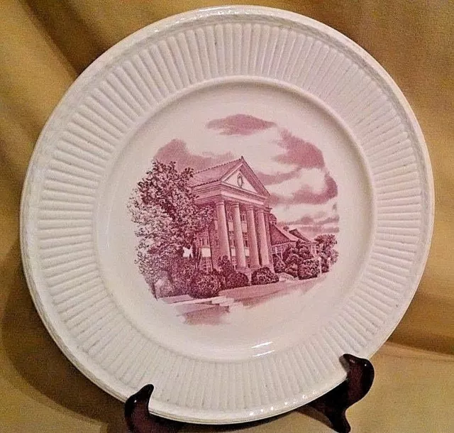 Woodrow Wilson Hall Plate Wedgwood Etruria Barlaston Madison College Va 1 X 61*