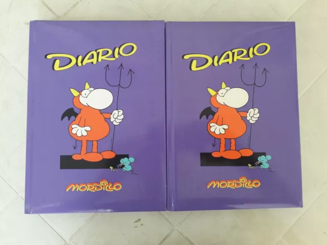 DIARIO MORDILLO 92-93 Auguri Mondadori nuovo 2 pezzi