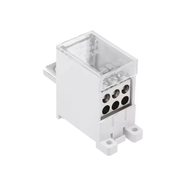 1 In 6 Out DIN Rail Terminal Blocks 250A Max Input Distribution Block