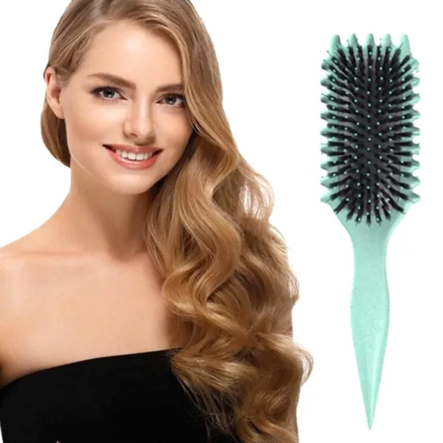 Hollow Comb Bounce Curl Define Styling Brush New Durable Smooth Hair Fluffy Comb