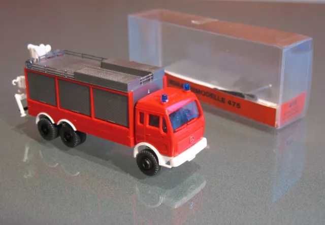 █► Mercedes 3achs Feuerwehr Rüstwagen RW Metz Roskopf #475 1:87 OVP