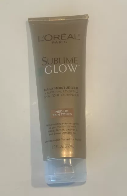 L'Oréal Sublime Glow Daily Moisturizer Natural Skin Tone Enhancer Lotion Medium