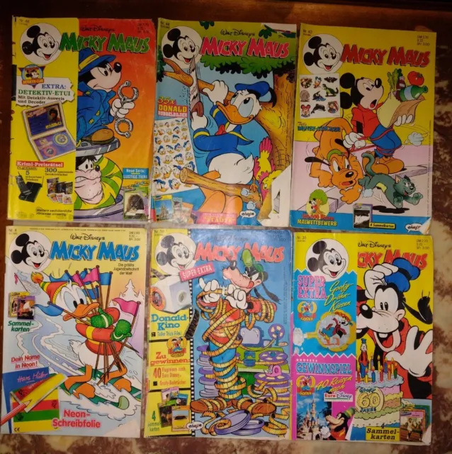 Micky Maus Comic Hefte 1992 Konvolut Ehapa 15 Stück