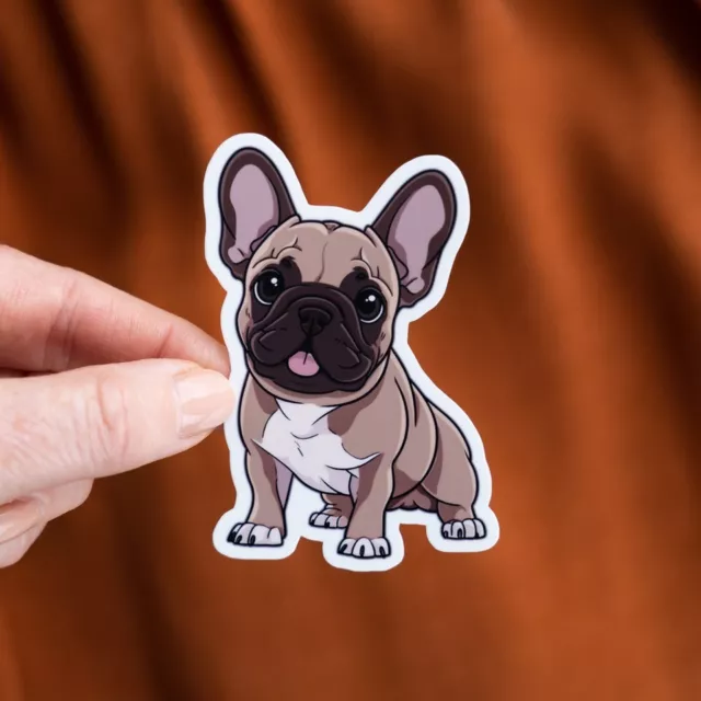 Frenchie Dog Glossy Vinyl Sticker Dog Pets French Bull Terrier Puppy Bulldog