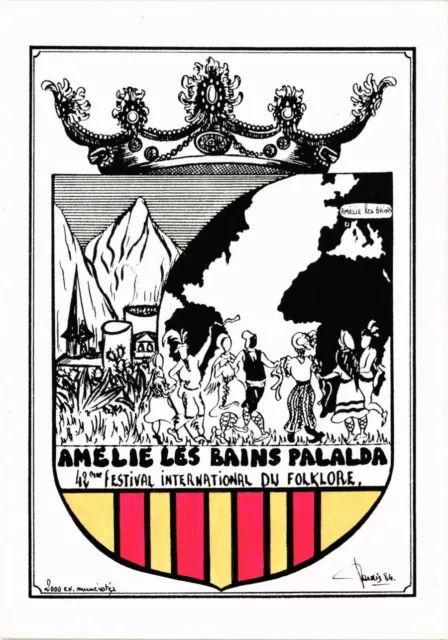 CPA AK LARDIE Amélie les Bains Palalda - Festival int. De folklore (304265)