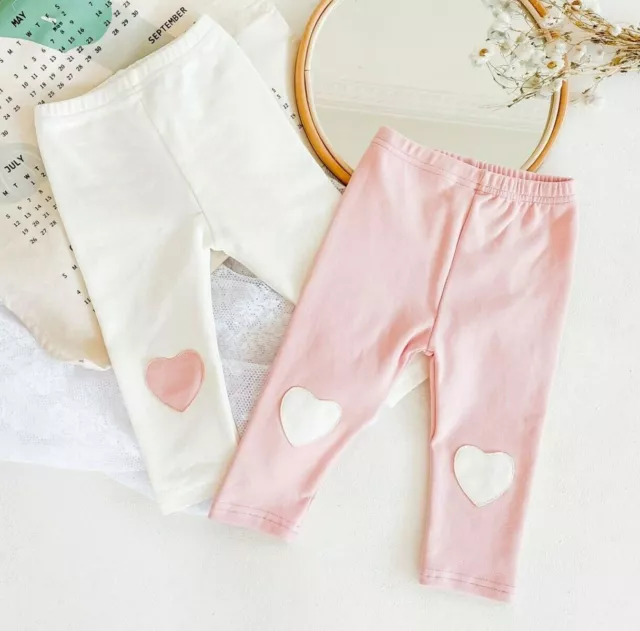 Baby Girl Love Heart Leggings Bottom - Cotton Baby Newborn Infant Clothing Pants