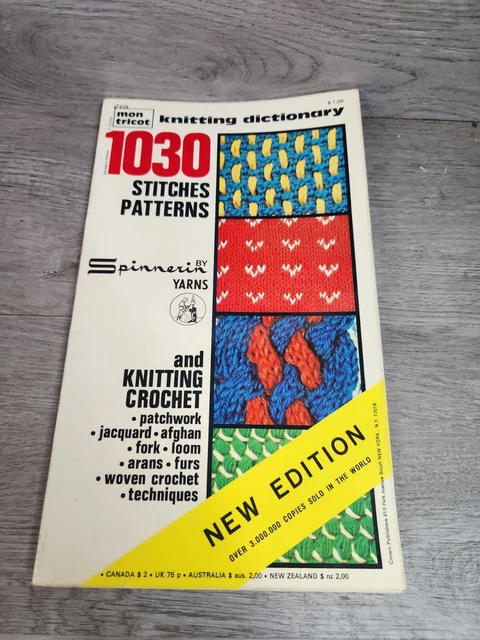 Mon Tricot Knitting Dictionary 1030 Stitches Patterns Knitting And Crochet Book 22 11 Picclick Ca Mon Tricot Knitting Dictionary 1030 Stitches Patterns Knitting And Crochet Book 22 11 Picclick Ca