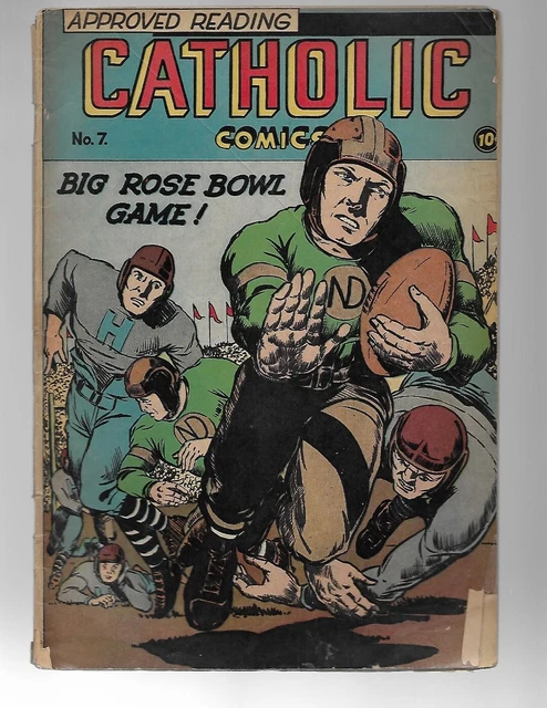 CATHOLIC COMICS # 7 Big Rose Bowl game complete