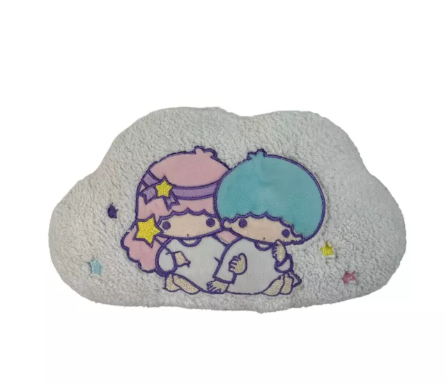 Little Twin Stars Cloud Plush Pillow Kiki and Lala Sanrio Loot Crate Embroidered