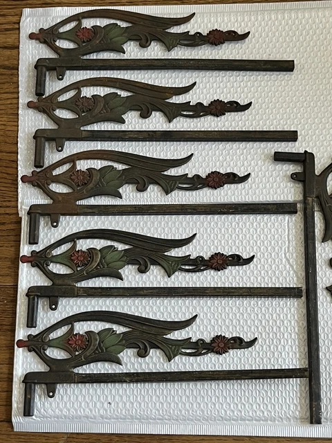 ~ 6 Antique Cast Iron Finials ~ Architectural Salvage Victorian Era