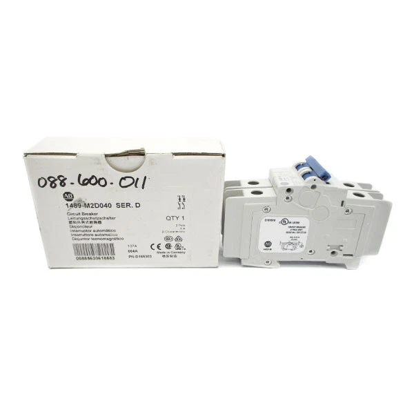Allen Bradley 1489-M2D040 Ser. D 277Vac 4A Nsmp