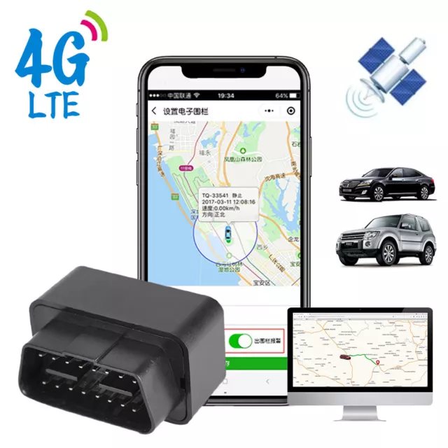 Car Tracker GPS No Monthly Fee 2G 4G LTE OBD Real Time GPS Tracking Device