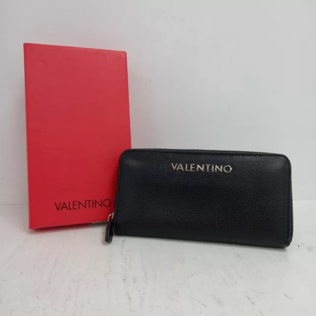 Valentino Divina Borsa Rotonda Cerniera Pelle Nera Frittura Designer RMF37-RP