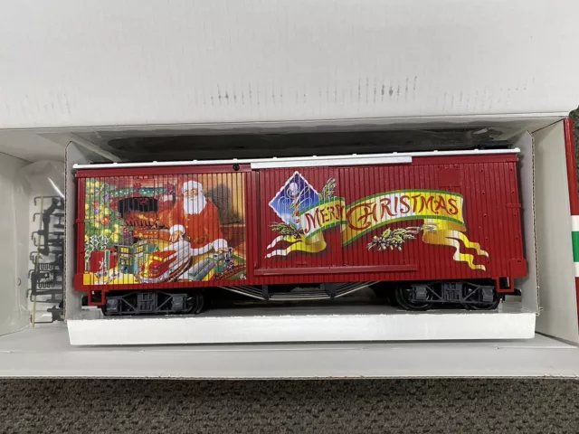 LGB 47674 G Large Scale Merry Christmas Boxcar NEW with sleeve