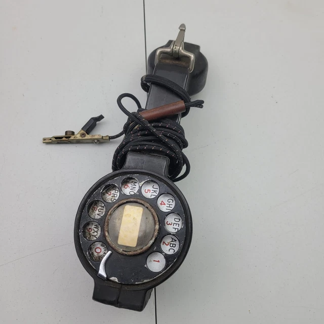 Vintage BECO Lineman’s Rotary Dial Test Telephone Phone Handset