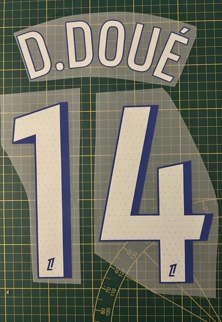 Flocage D. Doué #14 - Maillot Paris Third 2025/2026, Flocage Enfant Neuf Sans Boîte