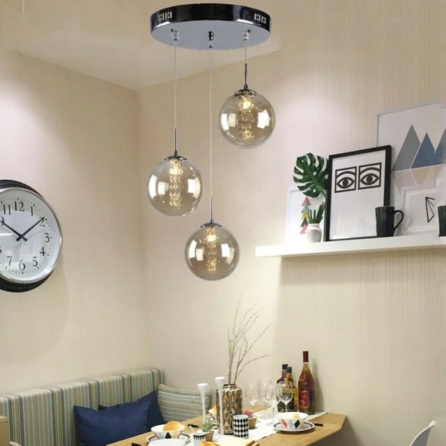 Shop Pendant Light Crystal Chandelier Lighting Kitchen Lamp Glass Ceiling Lights