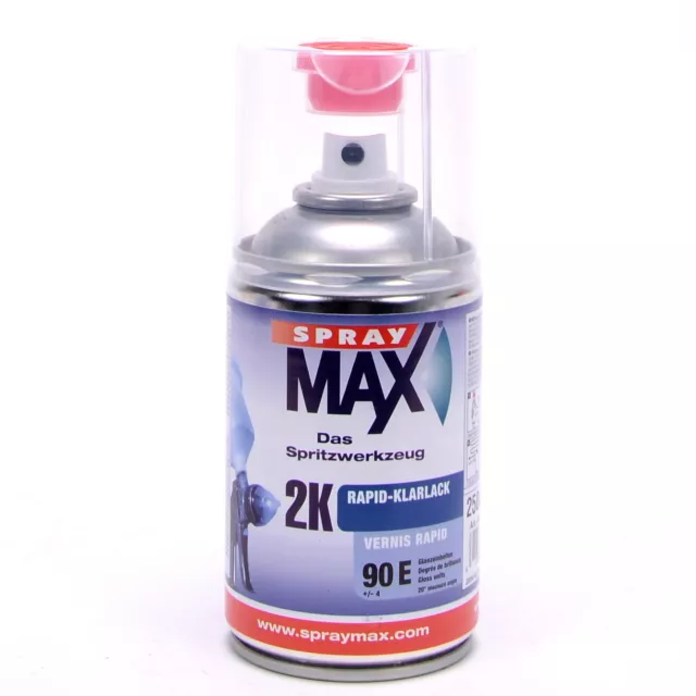 2K Klarlack Rapid Spray Max hochglänzend Benzinfest schnell Autolack 250ml