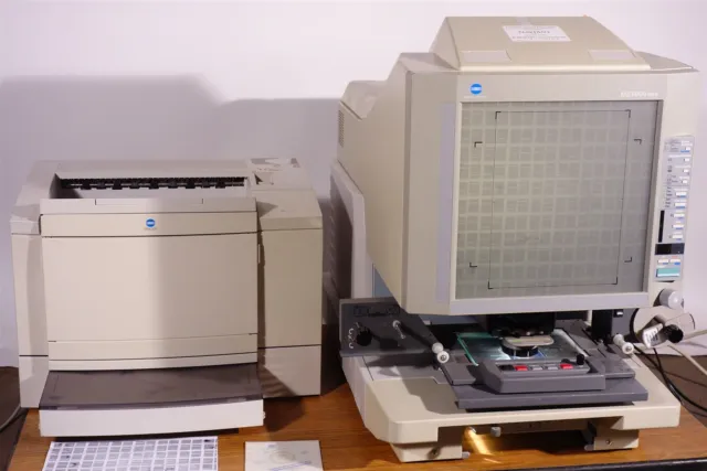 Minolta MS6000MKII Microfilm / Microfiche / Scanner / Viewer / Printer Working!