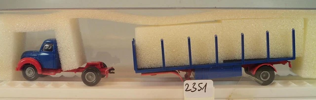 Semi-remorque Tubes Wiking Ho 1/87 - Magirus 235D Nr. 51 - Années 1960, En Boîte, Très Bon état
