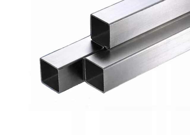 Stainless Steel Box Section Grade 304 SATIN POLISHED - Various Lengths & Sizes