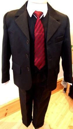 Brand New Boys Formal 5Piece Suit Boy Prom Wedding Suit In Black Ages 1 To 15