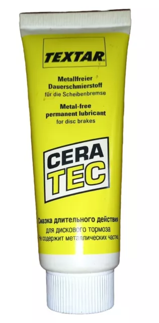 TEXTAR METALLFREIER DAUERSCHMIERSTOFF FÜR DIE SCHEIBENBREMSE, 75ml,Cera Tec