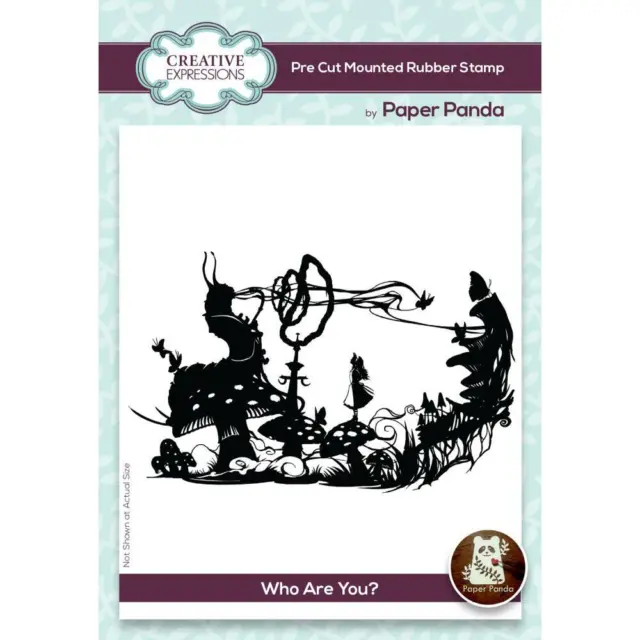 Creative Expressions WHO ARE YOU? Rubber Stamps Alice In Wonderland CERPP012
