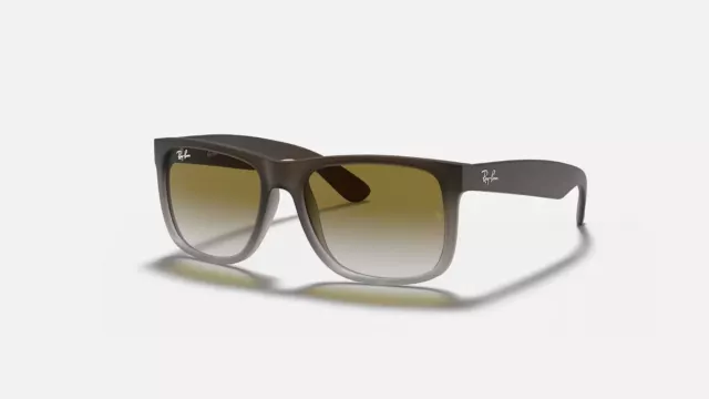 Ray-Ban Justin Matte Brown/Green Gradient 51 mm Sunglasses RB4165 854/7Z 51