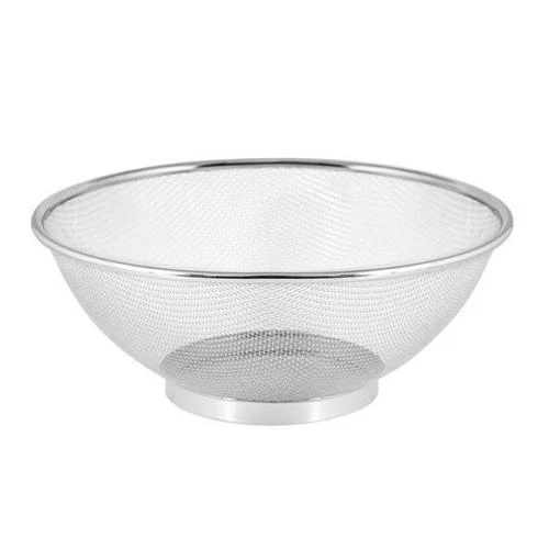 Relaxdays Passoire à Pâtes Inox 28 Cm Avec Poignées Et Socle - Égouttoir Robuste Pour Légumes Et Salades