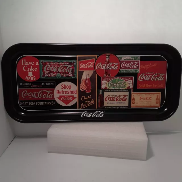 Vintage 1995 Coca Cola Coke Metal Serving Tray Sign Art Collectible Reproduction