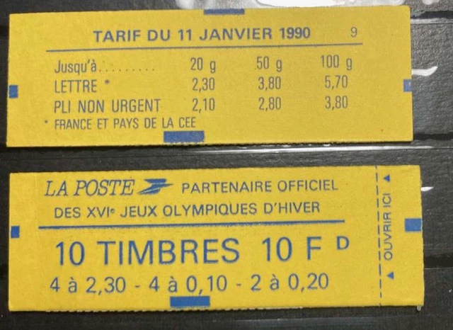 carnet timbres france neufs Marianne de Briat (n°488 Spink) - lot 409