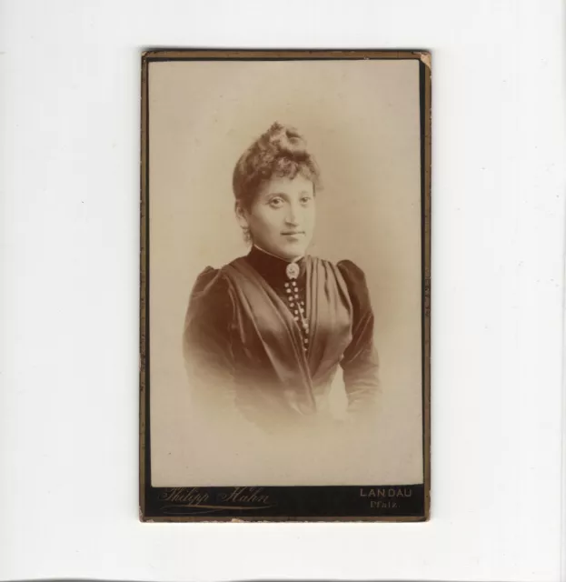 CDV Foto Damenportrait - Landau 1880er