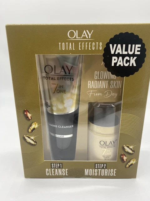 Olay Total Effects 7in1 Facial Foaming Skin Cleanser+Normal Day Cream SPF15 Set